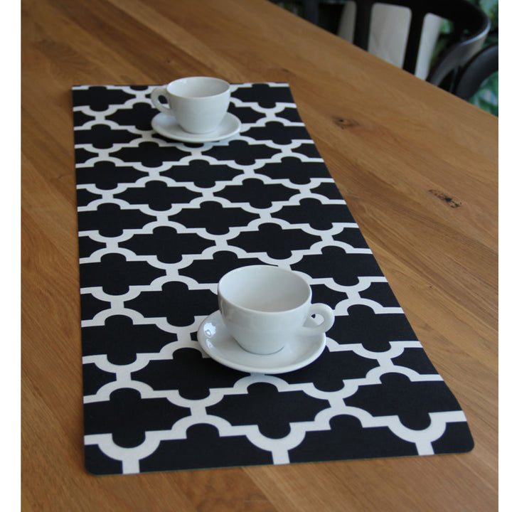 Tovaglia da tavola Bertoni, Runner in feltro, 95x33 cm, stampa Marocco Night