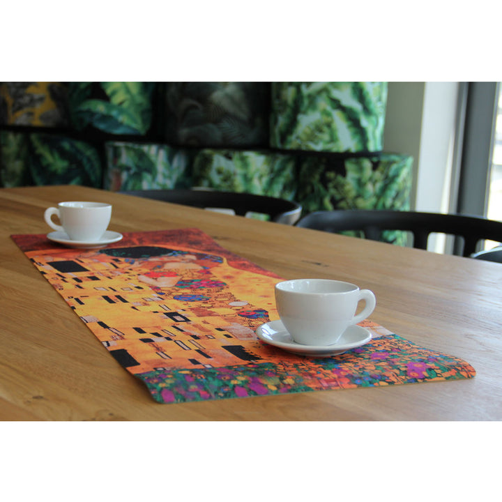 Tovaglia da tavola Bertoni, Runner in feltro, 95x33cm, stampa motivo Kissing