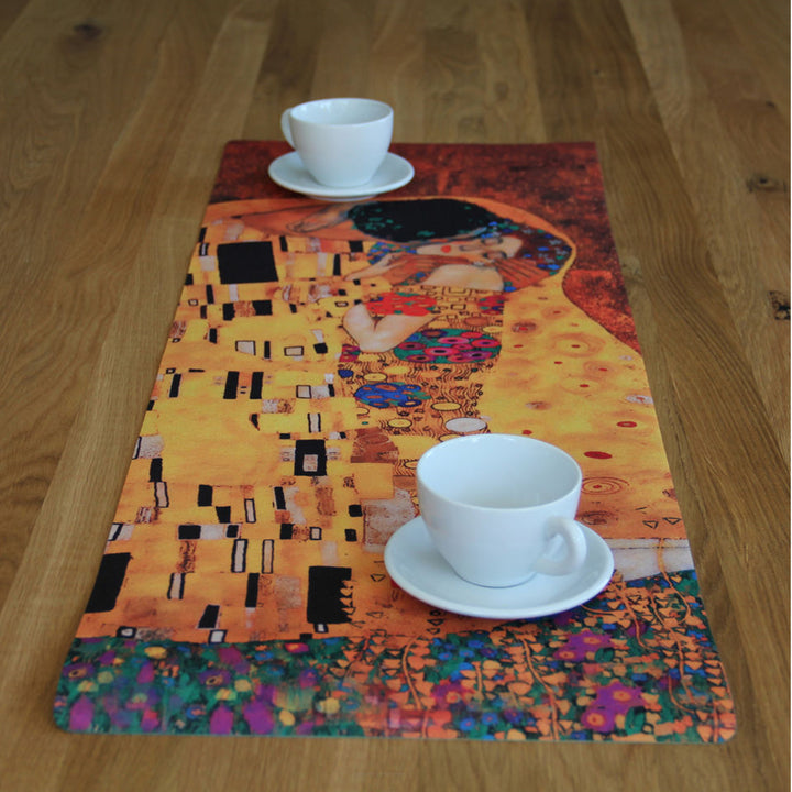 Tovaglia da tavola Bertoni, Runner in feltro, 95x33cm, stampa motivo Kissing