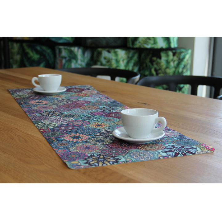 Tovaglia da tavola Bertoni, Runner in feltro, 95x33 cm, stampa Valencia