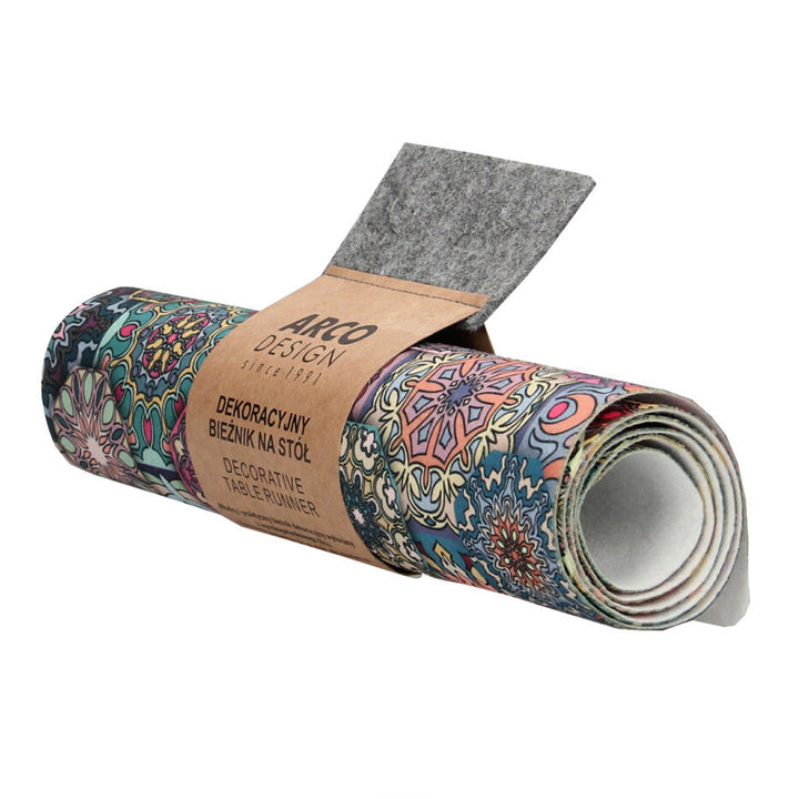 Tovaglia da tavola Bertoni, Runner in feltro, 95x33 cm, stampa Valencia