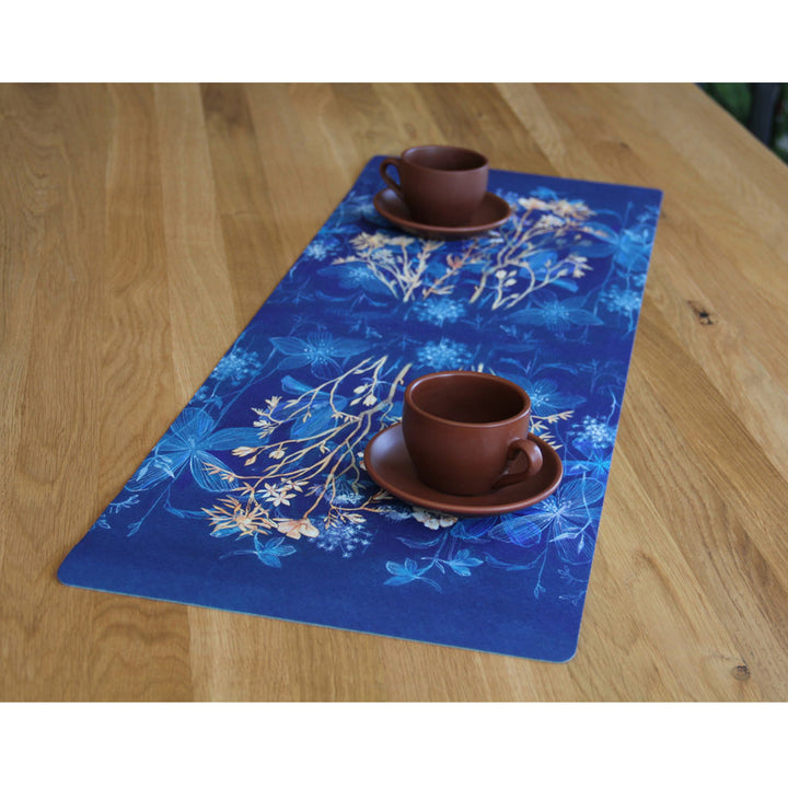 Tovaglia da tavola Bertoni, Runner in feltro, 95x33 cm, motivo stampa Midnight