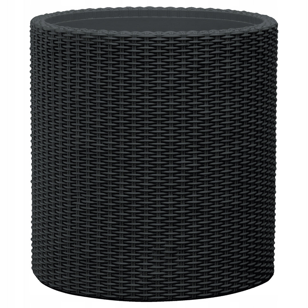 Vaso da fiori Keter, rotondo, diametro 43,7 cm, antracite, Cylinder Planter L
