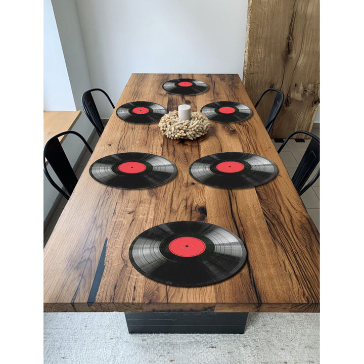 Set di tovagliette Bertoni, 6 pezzi, rotonde, 33 cm, Vinile