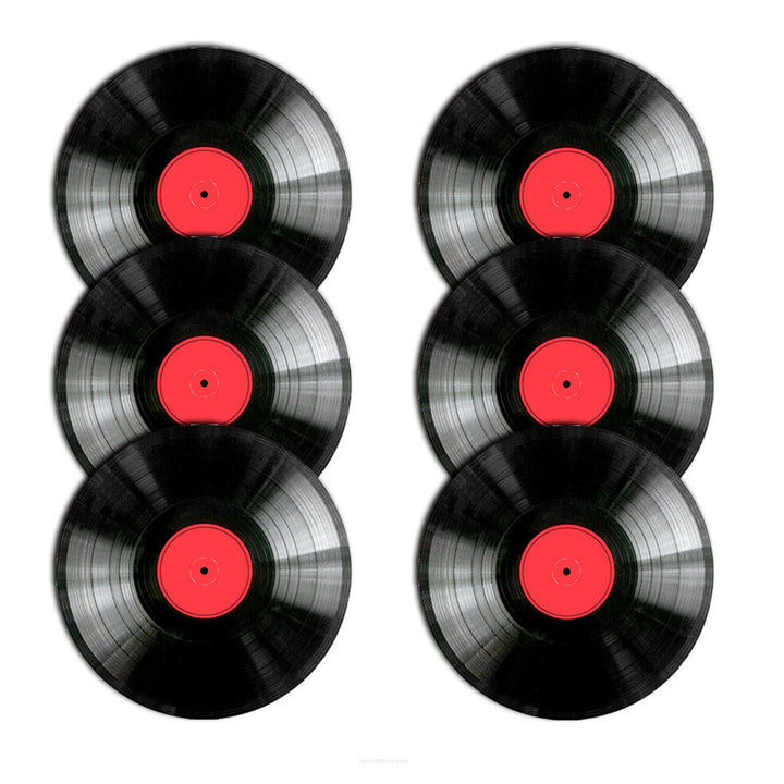 Set di tovagliette Bertoni, 6 pezzi, rotonde, 33 cm, Vinile