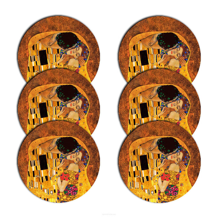 Set di 6 tovagliette Bertoni, rotonde, 33 cm, Kiss