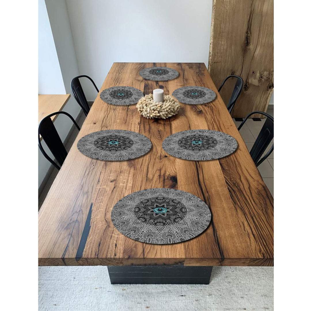 Set di tovagliette Bertoni, 6 pezzi, rotonde, 33 cm, Look