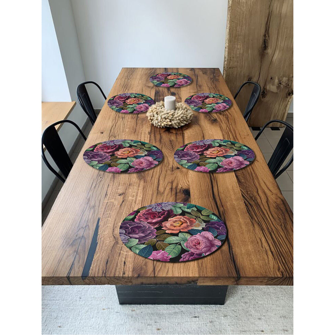 Set di tovagliette Bertoni, 6 pezzi, rotonde, 33 cm, Enigma