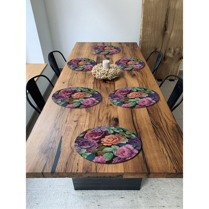 Set di tovagliette Bertoni, 6 pezzi, rotonde, 33 cm, Enigma