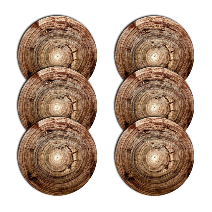 Set di tovagliette Bertoni, 6 pezzi, rotonde, diametro 33 cm, Kempas