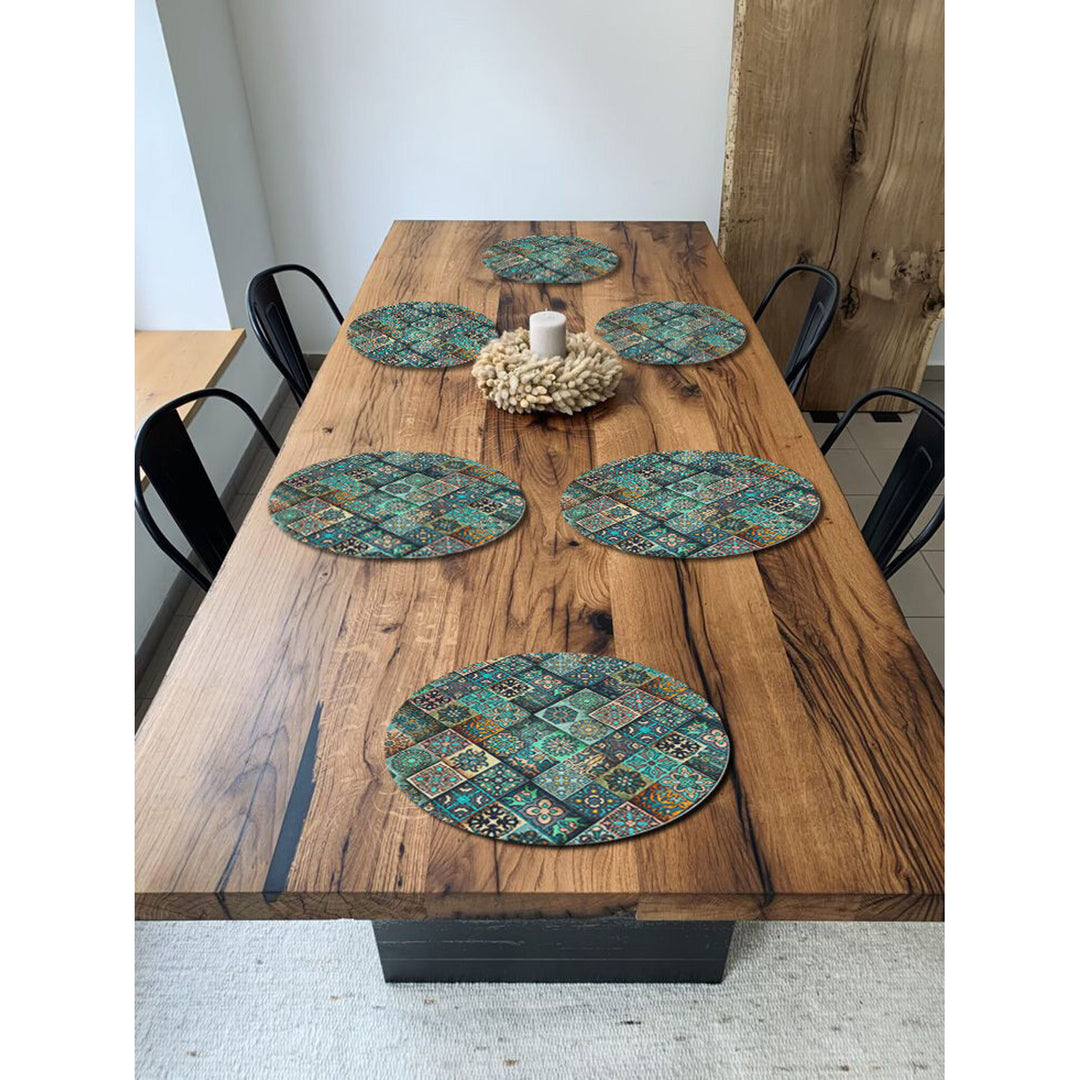 Set di tovagliette Bertoni, 6 pezzi, rotonde, diametro 33 cm, Estera