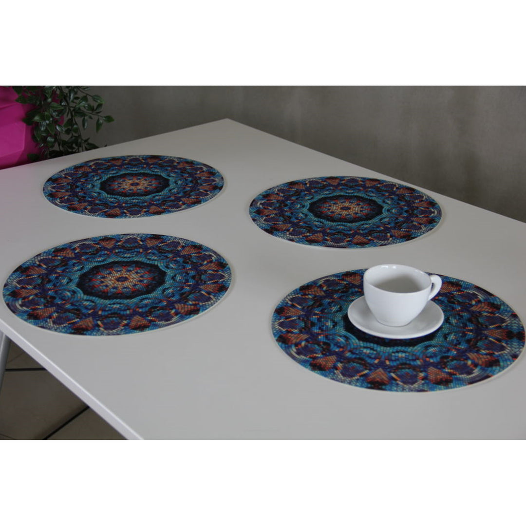 Set di tovagliette Bertoni, 4 pezzi, rotonde, diametro 33 cm, Barcellona