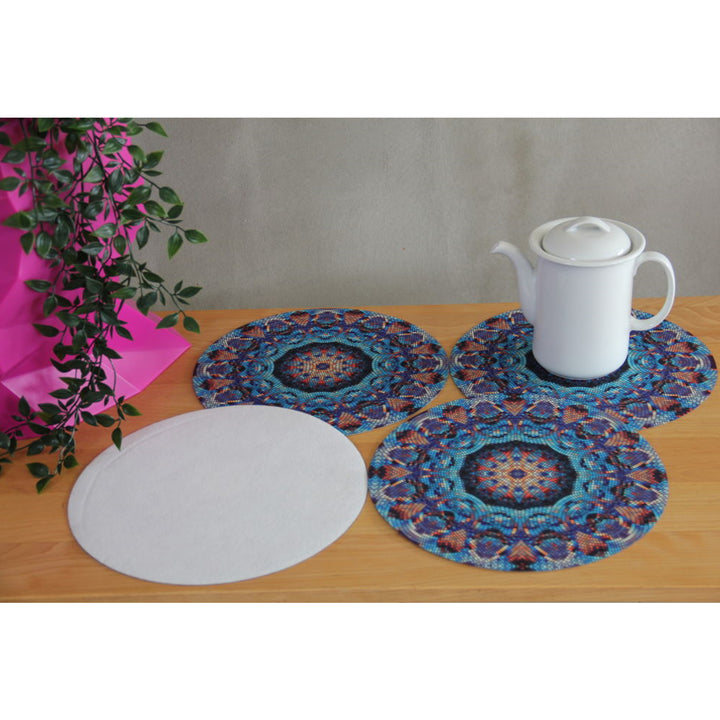 Set di tovagliette Bertoni, 4 pezzi, rotonde, diametro 33 cm, Barcellona