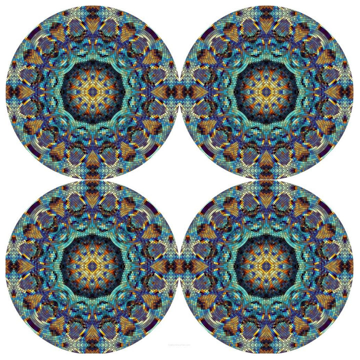 Set di tovagliette Bertoni, 4 pezzi, rotonde, diametro 33 cm, Barcellona