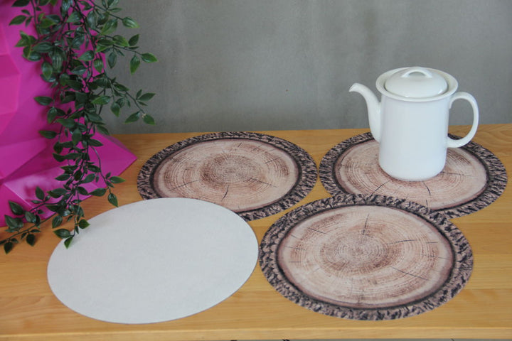 Set di tovagliette Bertoni, 4 pezzi, rotonde, 33 cm, Robina