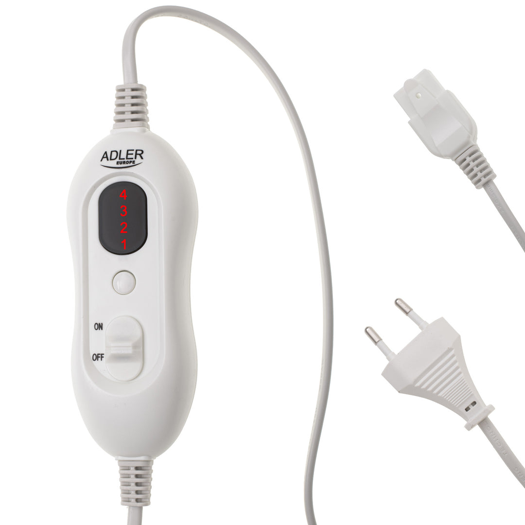 Cintura lombare riscaldante Adler, 4 impostazioni di temperatura, potenza 100W, telecomando LCD, AD 7437