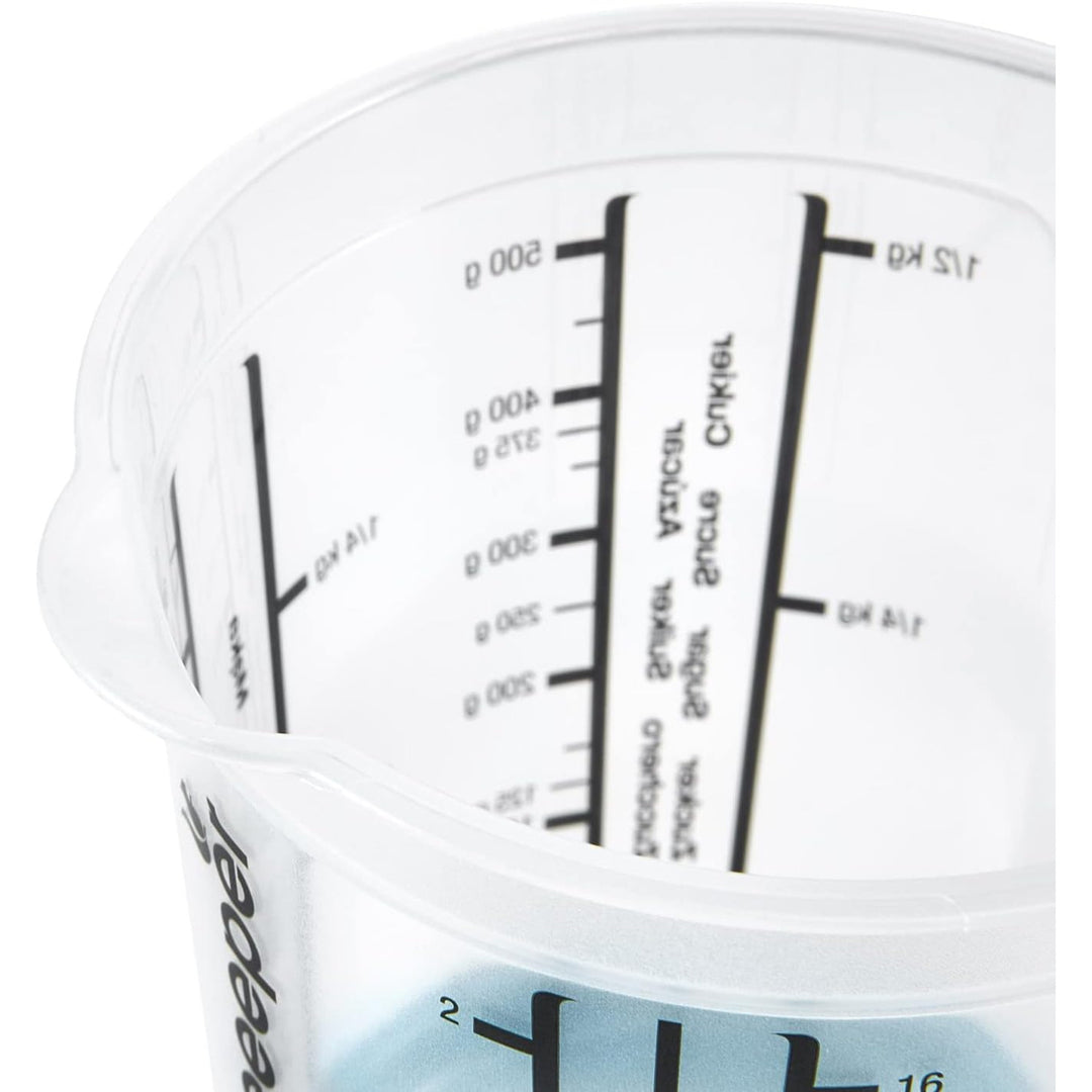 Caraffa graduata Keeeper, antiscivolo, con manico, 0,5l, blu nordico, Masimmo