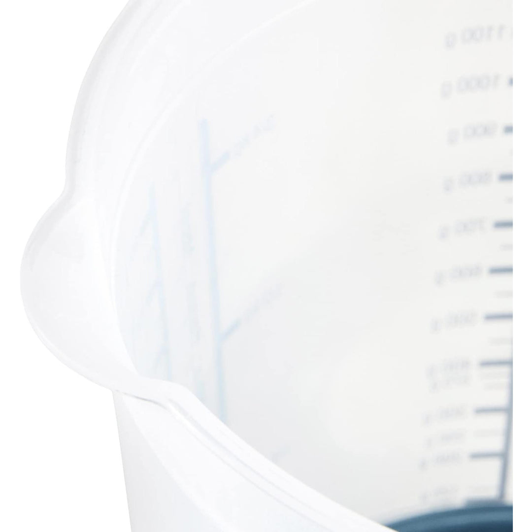 Caraffa graduata Keeeper, antiscivolo, con manico, 1l, blu nordico, Masimmo