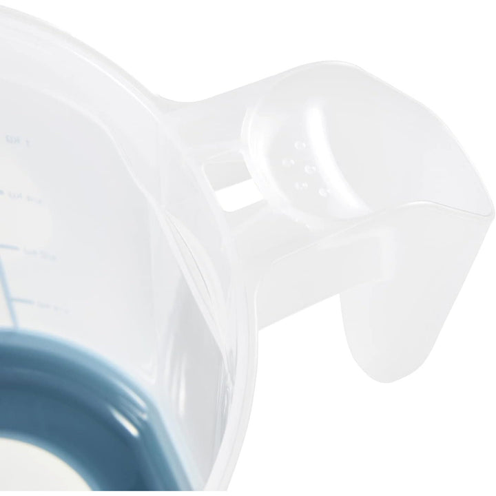 Caraffa graduata Keeeper, antiscivolo, con manico, 1l, blu nordico, Masimmo