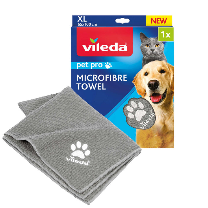 Vileda Pet Pro XL Asciugamano in microfibra per animali domestici, , taglia XL, Pet Pro