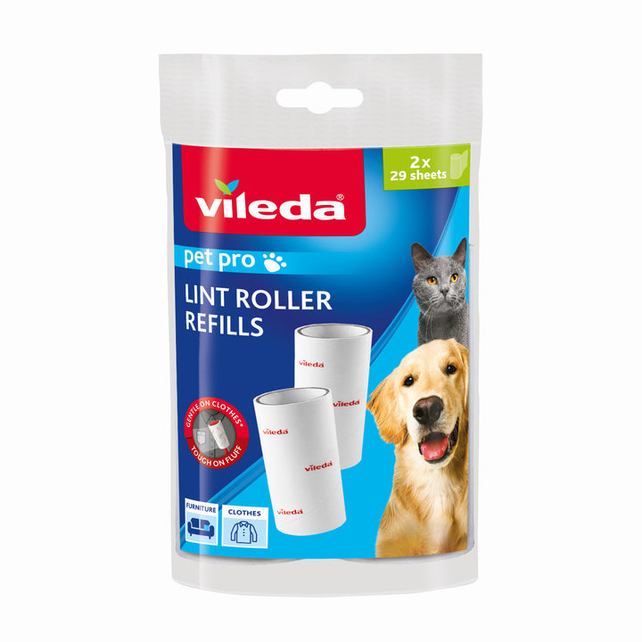 Ricariche a Rullo per Levapelucchi, Peli, Capelli e sporco, Vileda Pet Pro