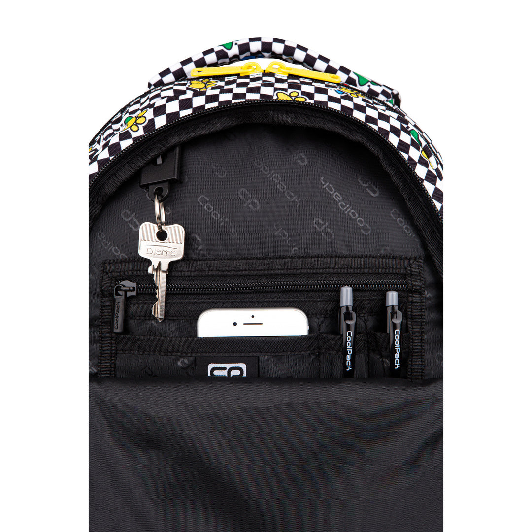 Zaino Coolpack per giovani, 3 scomparti, schienale sagomato, Jerry Catch Me