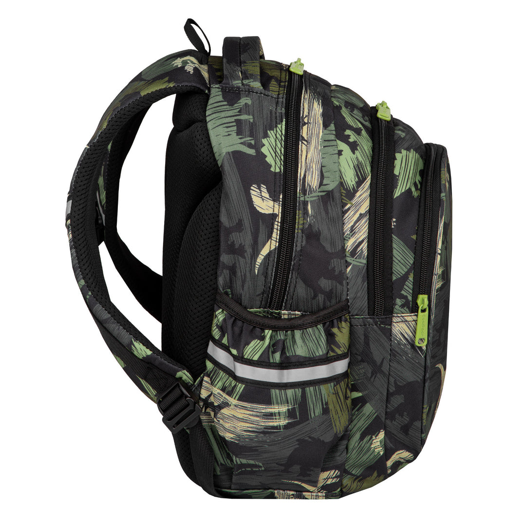 Zaino Coolpack per giovani, 3 scomparti, schienale sagomato, Jerry Adventure Park