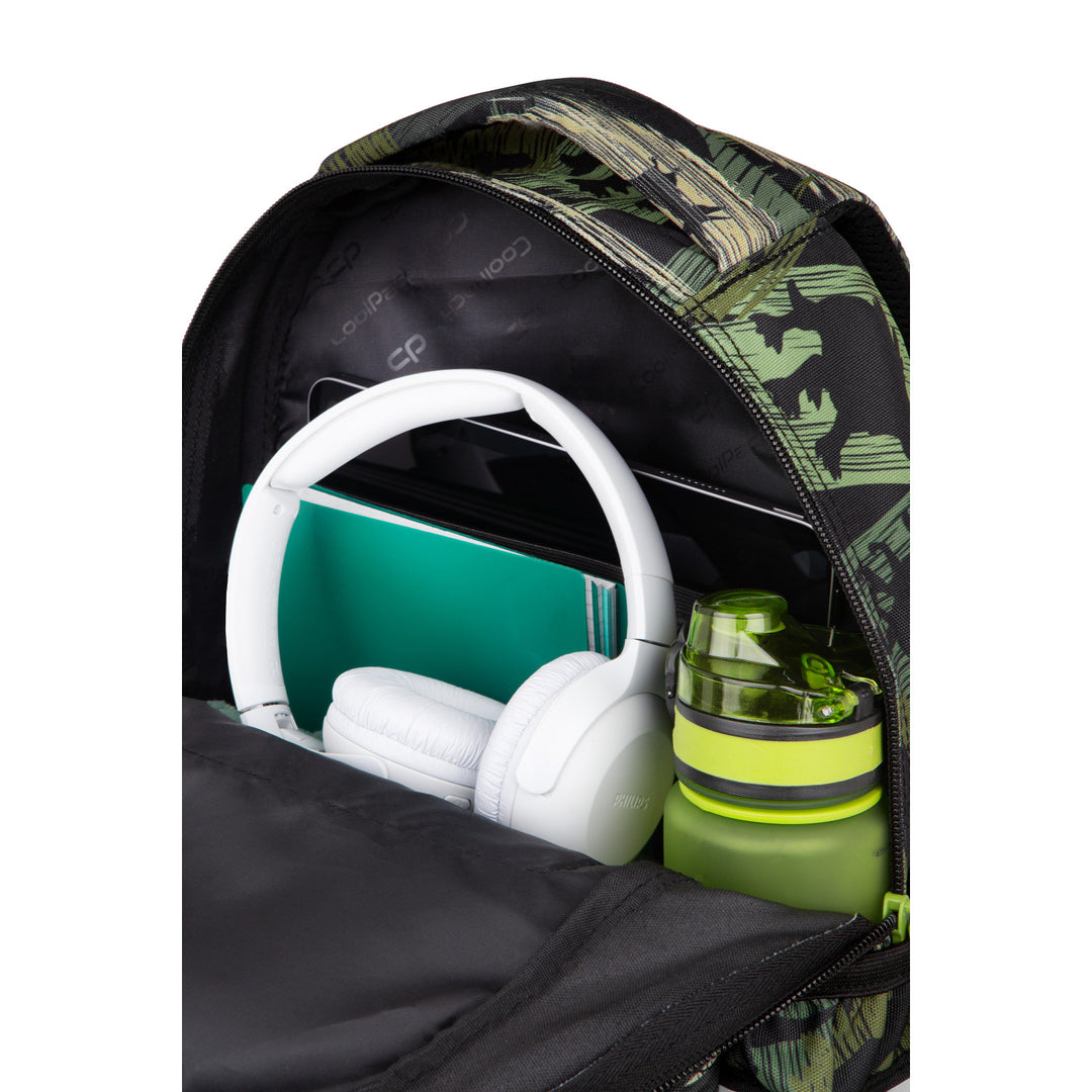 Zaino Coolpack per giovani, 3 scomparti, schienale sagomato, Jerry Adventure Park