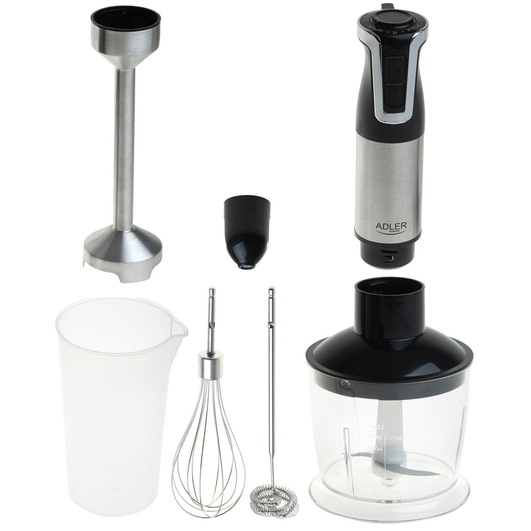 Frullatore manuale Adler, 20 velocità, 1800W, funzione Turbo, AD 4627
