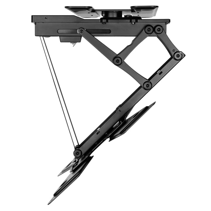 Supporto elettrico a soffitto Maclean per TV, supporto TUYA, max VESA 600x400, 90st girevole, 23"-65", 30kg, MC-491
