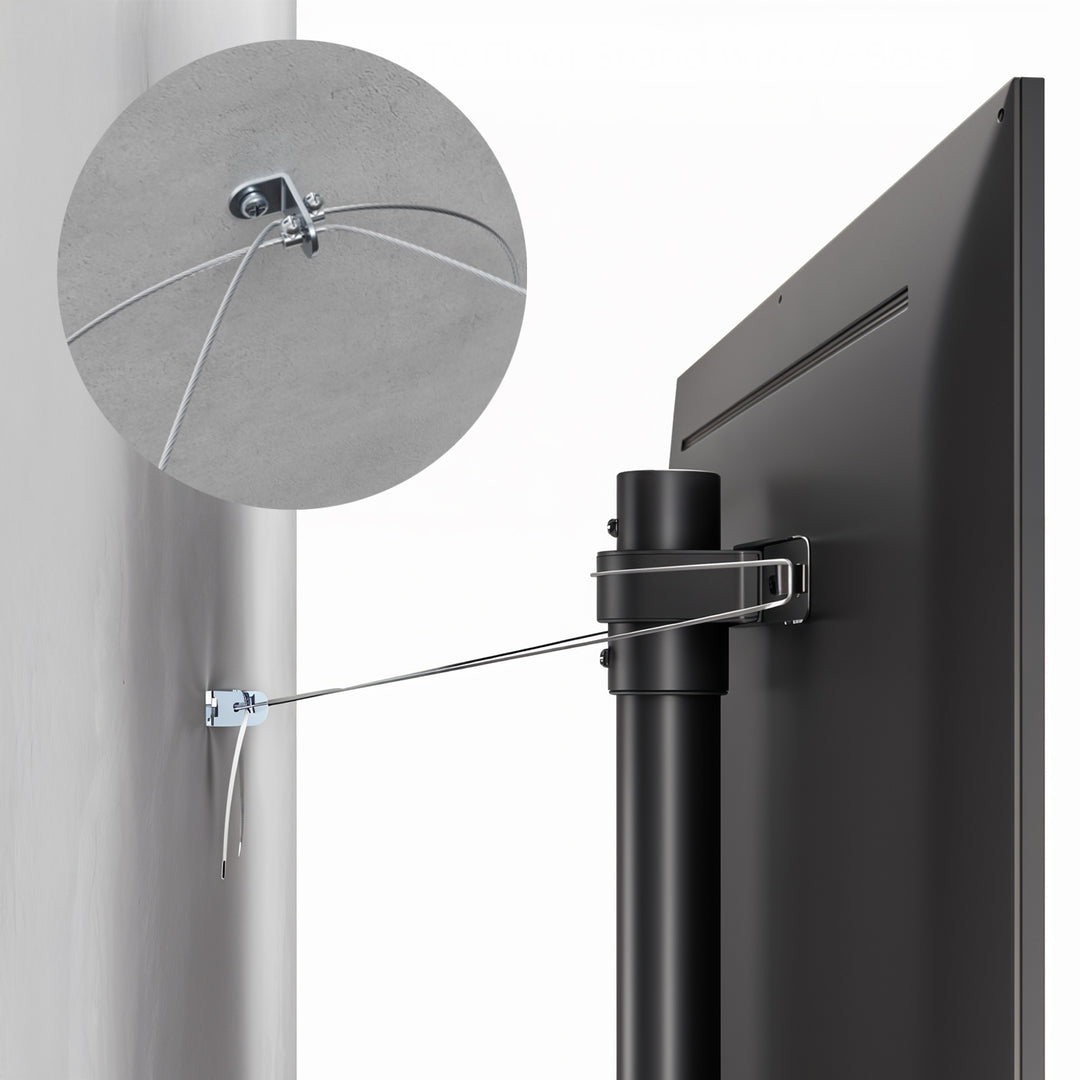 Supporto da pavimento Maclean per TV, 32-70", max. VESA 400x400, max. 40 kg, MC-494