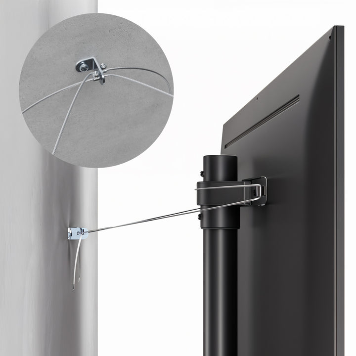Supporto da pavimento Maclean per TV, 32-70", max. VESA 400x400, max. 40 kg, MC-494