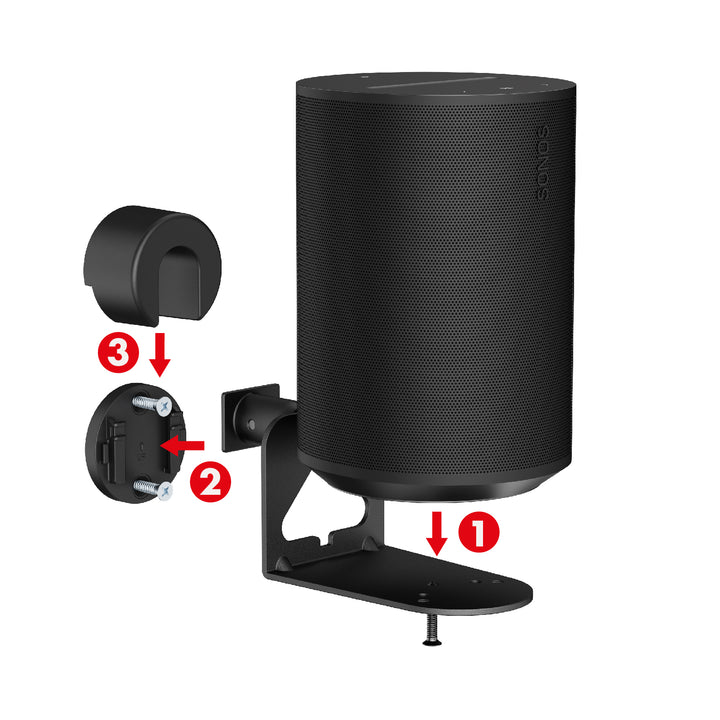 Supporto a parete per diffusore Sonos Maclean, Sonos Era 100 & 300, MC-495 2 pezzi