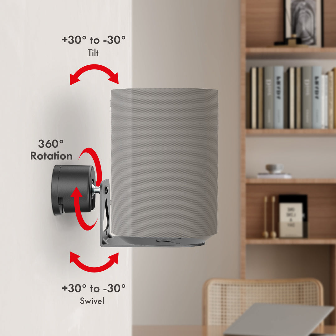 Supporto a parete per diffusore Sonos Maclean, Sonos Era 100 & 300, MC-495 2 pezzi