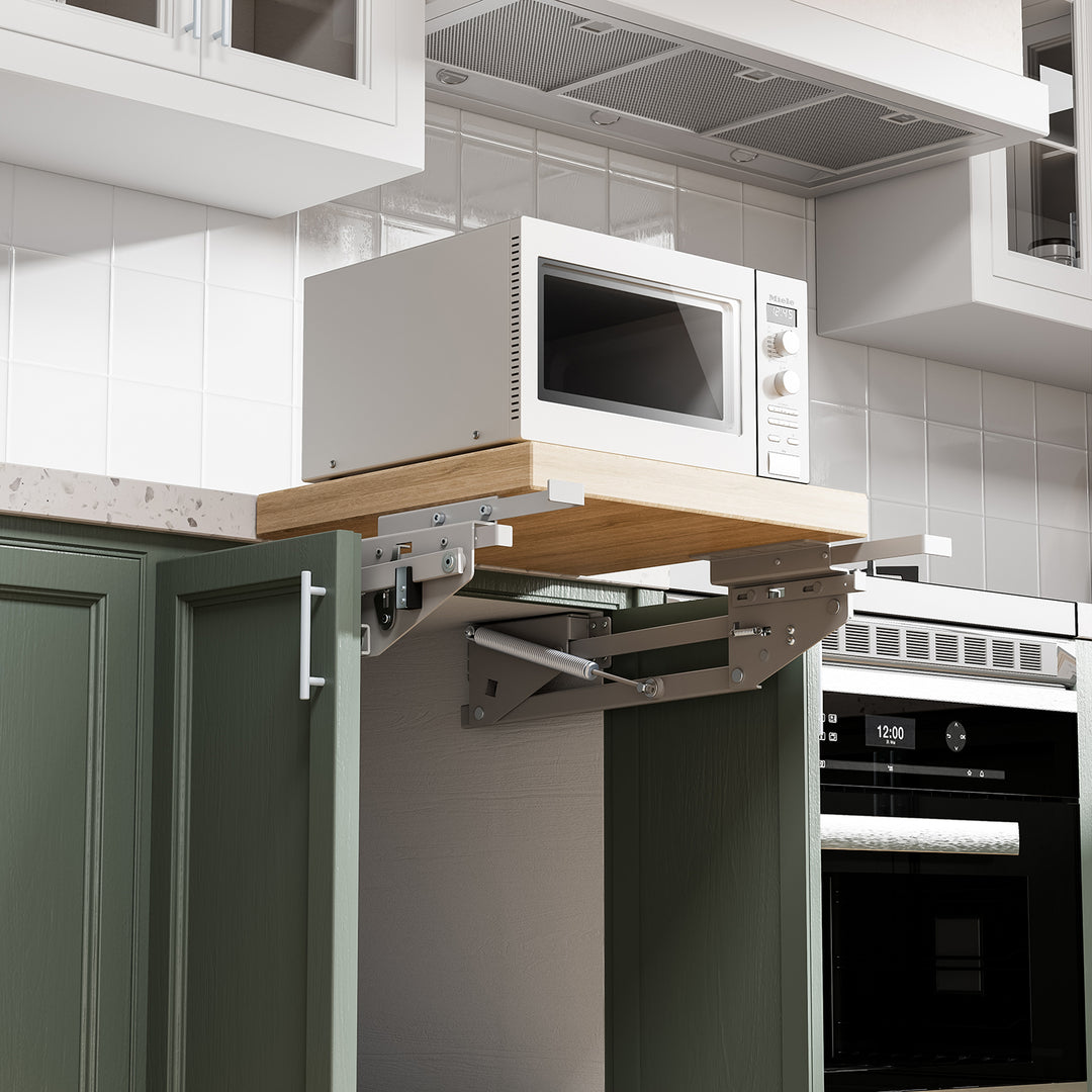 Scaffale da cucina estensibile da incasso 5-20 kg. 820x168x106 mm MC-497