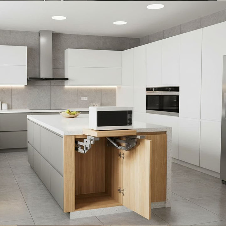 Scaffale da cucina estensibile da incasso 5-20 kg. 820x168x106 mm MC-497