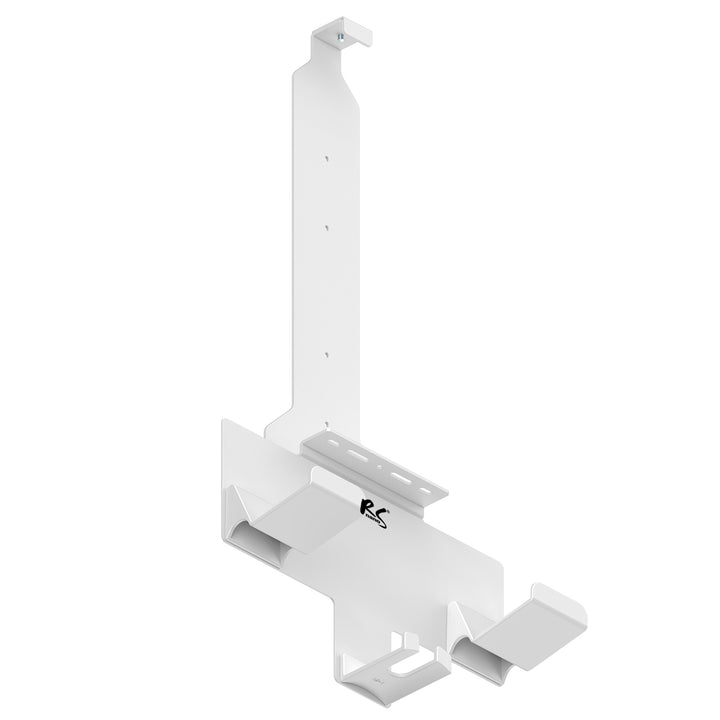 Supporto da parete bianco per console Playstation 5 con supporto per pad, 10 kg max, NanoRS RS181
