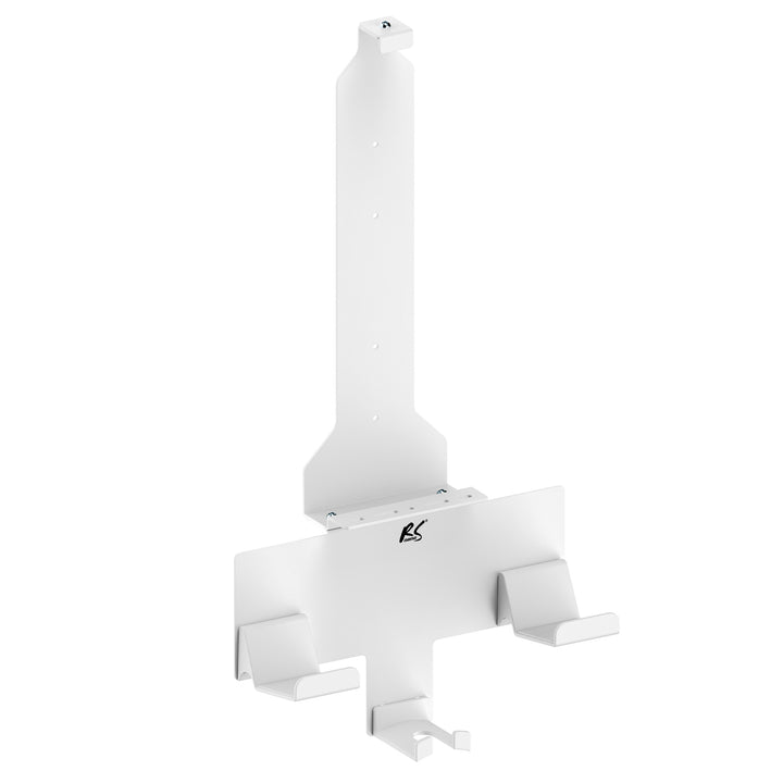 Supporto da parete bianco per console Playstation 5 con supporto per pad, 10 kg max, NanoRS RS181