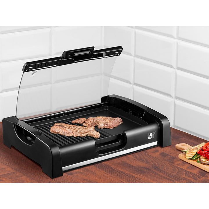 Griglia elettrica Lafe, con coperchio, 1650W, termostato, GRL003