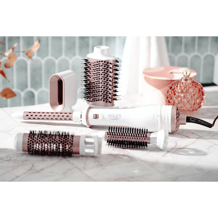 Adler ferro/asciugacapelli 5 in 1, 1200W, 5 accessori, AD 2027