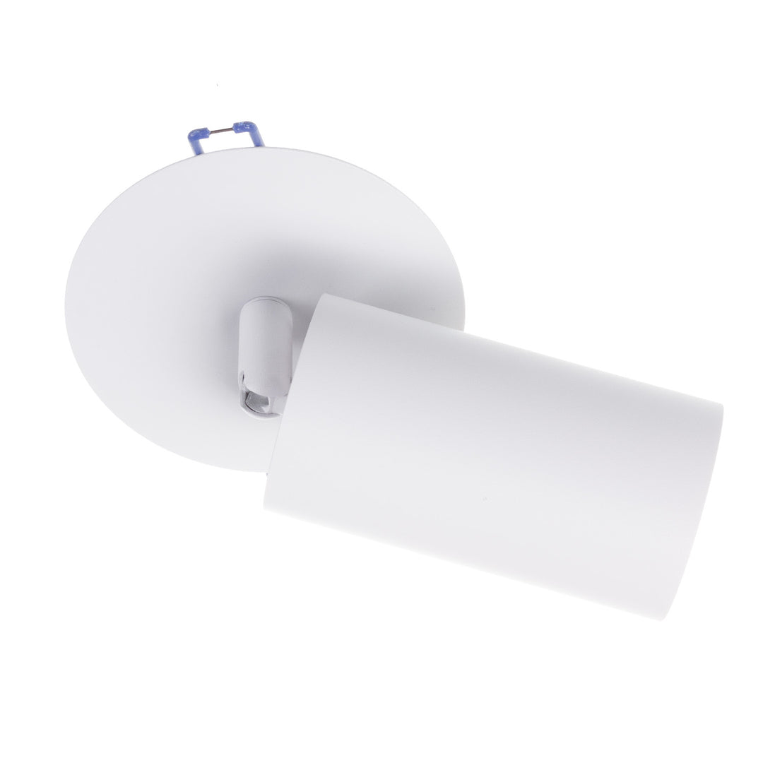 Maclean apparecchio da incasso / tubo, spot, rotondo, alluminio, GU10, 55x100mm, bianco, MCE364 W