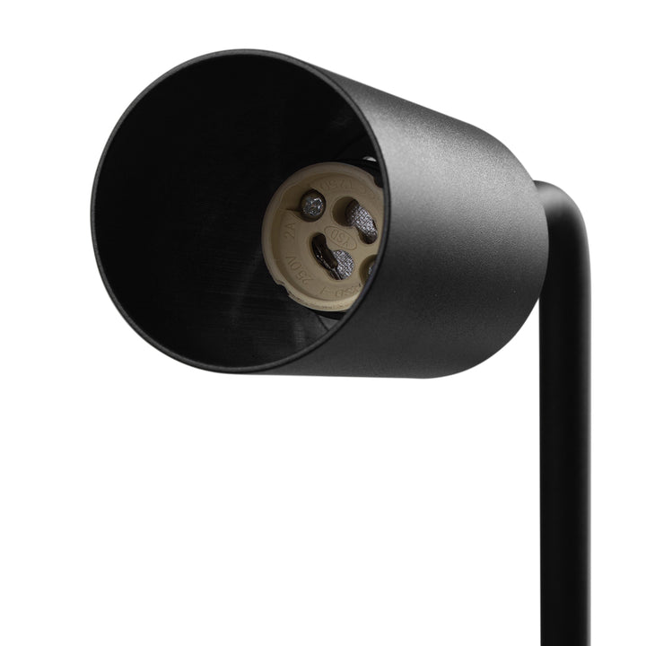 Lampada da tavolo Maclean GU10, spot, rotonda, GU10, con interruttore, nero, MCE370 B