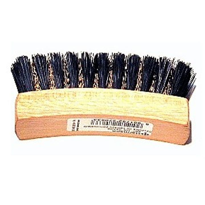 Spazzola per pulizia pelle scamosciata, legno di faggio, segnata con filo di ottone, 047/26