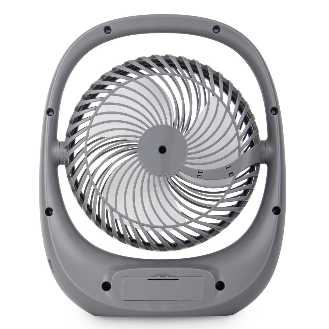 Ventilatore Blaupunkt, portatile, ricaricabile 1800 mAh, USB, 3 velocità, grigio, APF301