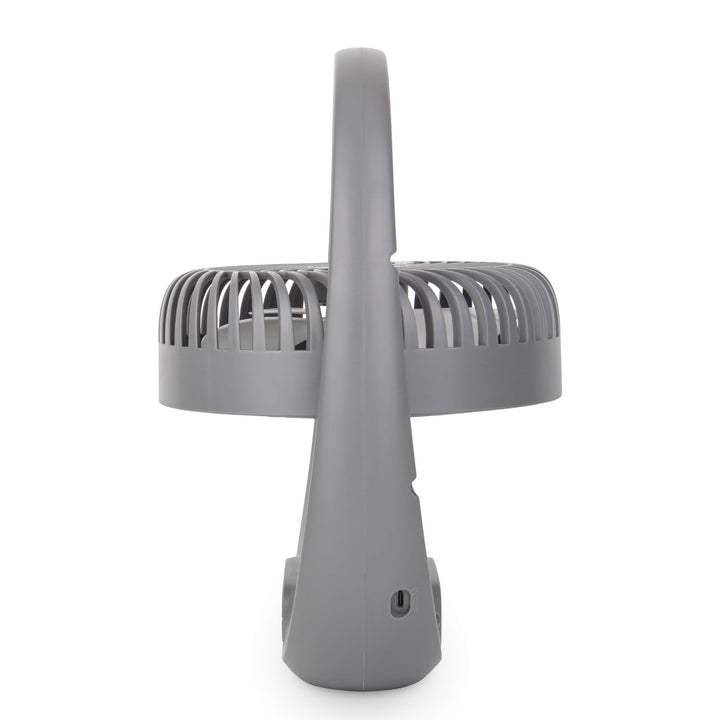 Ventilatore Blaupunkt, portatile, ricaricabile 1800 mAh, USB, 3 velocità, grigio, APF301