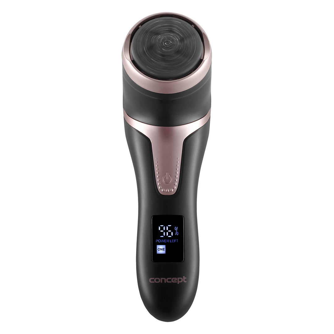 Lima per talloni elettrica Concept, 3 cuscinetti, ricaricabile, nera, PN3020