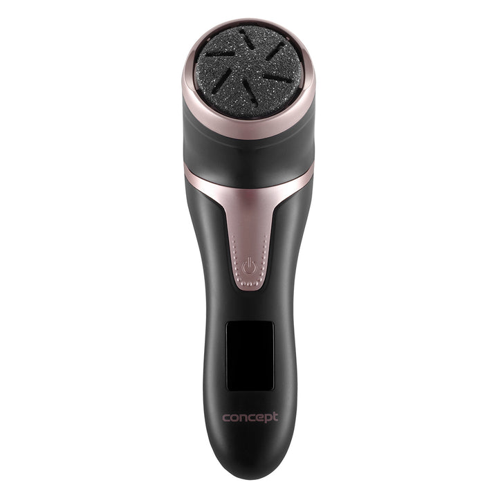 Lima per talloni elettrica Concept, 3 cuscinetti, ricaricabile, nera, PN3020