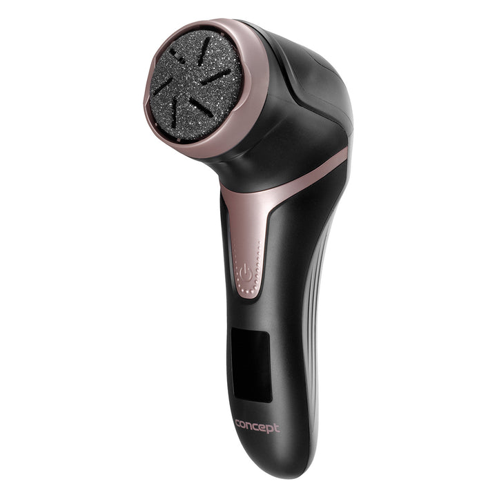 Lima per talloni elettrica Concept, 3 cuscinetti, ricaricabile, nera, PN3020
