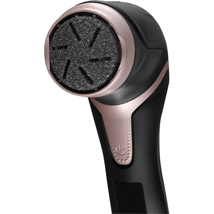 Lima per talloni elettrica Concept, 3 cuscinetti, ricaricabile, nera, PN3020
