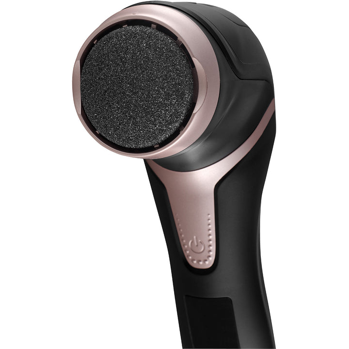 Lima per talloni elettrica Concept, 3 cuscinetti, ricaricabile, nera, PN3020